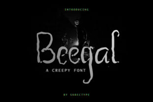 Beegal Font: Adding Spooky Style to Handmade Designs