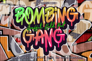 Bombing Gang: A Bold Display Font for Marketers