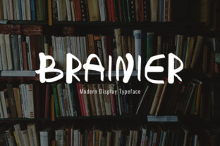 Brainier: A Premium Display Font for Polished Branding
