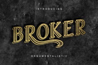 Broker: A Bold Display Font for Editorial Design