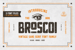 Broscoi Family: A Timeless Display Font for Editorial Design