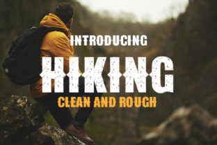 Introducing Hiking: A Vintage Display Font for Brands