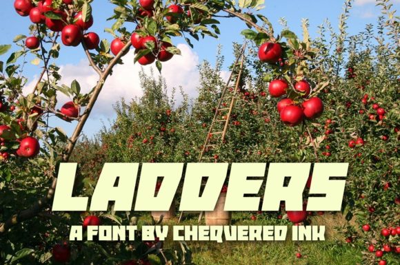 Ladders Font: A Playful Display Typeface for Crafters and Makers