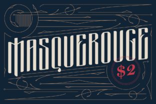Masquerouge: A Victorian-Inspired Display Font for Editorial Design