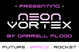 Neon Vortex: A Futuristic Display Font for Modern Editorial Design