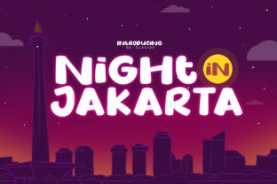Night in Jakarta: A Striking Display Font for Bold Digital Design