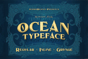 Ocean Family: A Vintage Grunge Display Font for Bold Branding
