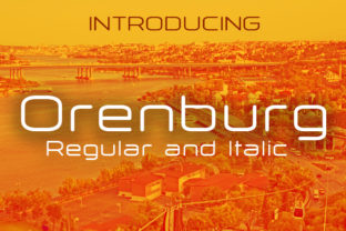 Orenburg: A Bold Display Font for Modern Web and Digital Design