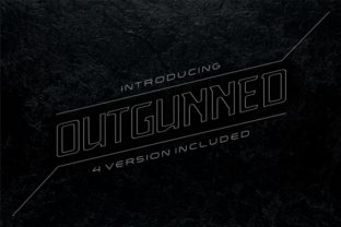 Outgunned: A Bold Display Font for Impactful Branding