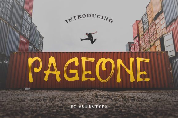 Pageone: A Bold Display Font for Dynamic Editorial Design