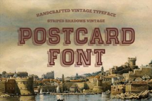 Postcard: The Handcrafted Display Font for Bold Campaigns