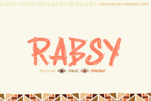 Rabsy: A Vibrant African-Style Display Font for Makers and Sellers