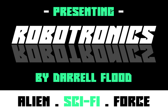Robotronics: A Futuristic Display Font for Web Design