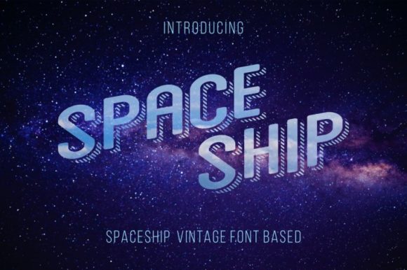 Space Ship: A Retro-Futuristic Display Font Review