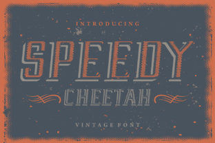 Speedy Cheetah: A Vintage Display Font for Web Design