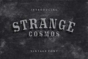 Strange Cosmos: A Futuristic Typeface for Bold Craft and Product Designs