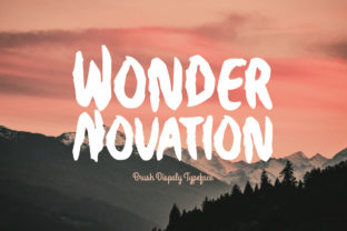 Wonder Novation: A Dynamic Display Font for Modern Marketing Design