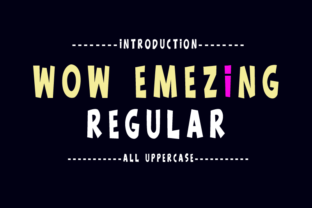 Wow Emezing: A Bold Display Font for Web Design